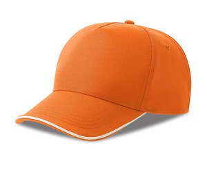 ATLANTIS HEADWEAR AT297 - 5-panel baseball cap Orange/White